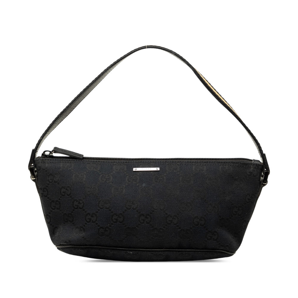 Pre-Loved Gucci GG Canvas Web Boat